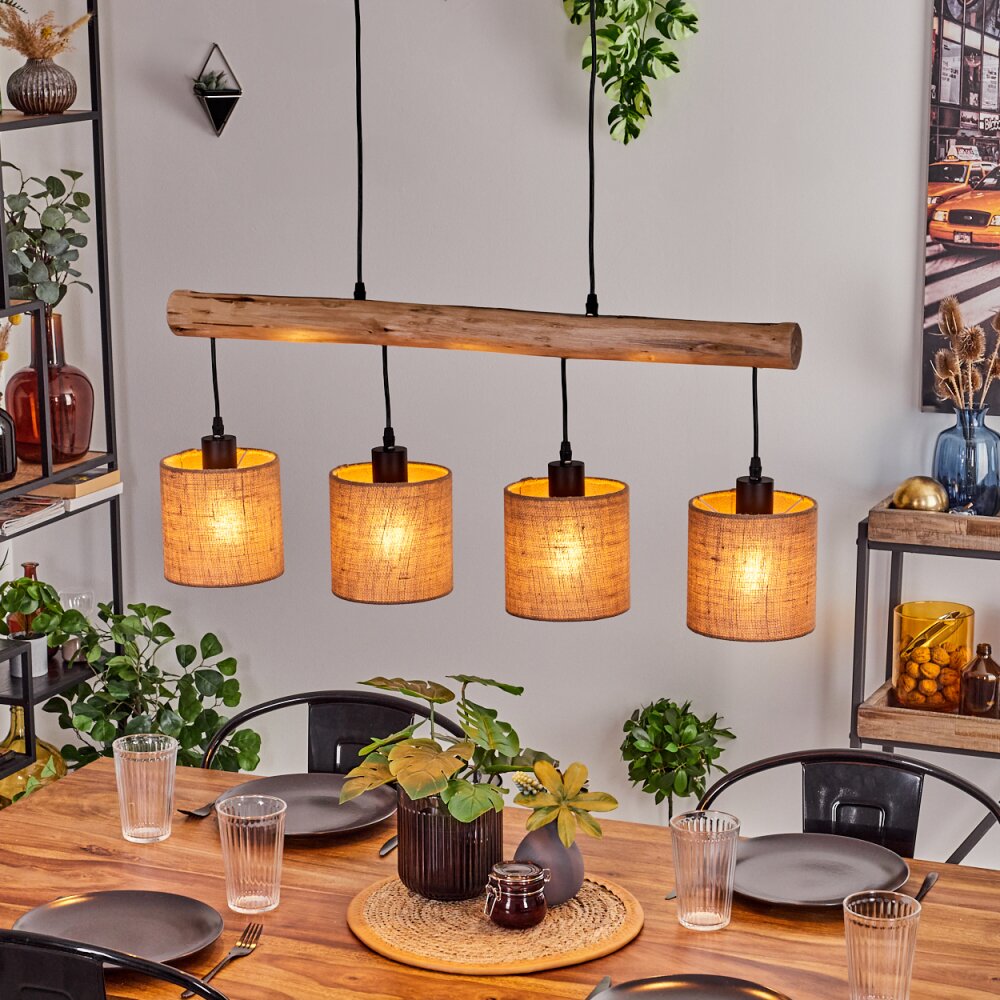 Soungou Hanglamp Natuurlijke kleuren, Zwart, 4-lichts main product photo