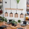 Soungou Hanglamp Natuurlijke kleuren, Zwart, 4-lichts