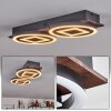 Taboneira Plafondlamp LED Donkerbruin, Zwart, 2-lichts