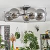 Chehalis Plafondlamp - Glas 15 cm Goud, Zwart, 6-lichts