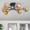 Chehalis Plafondlamp - Glas 15 cm Goud, Zwart, 6-lichts