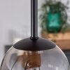 Chehalis Plafondlamp - Glas 10 cm Natuurlijke kleuren, Zwart, 5-lichts