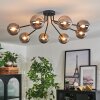 Chehalis Plafondlamp - Glas 12 cm Goud, Zwart, 8-lichts