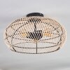 Brandala Plafondlamp 40 cm Zwart, 3-lichts