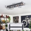 Taboneira Plafondlamp LED Natuurlijke kleuren, Zwart, 3-lichts