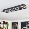 Taboneira Plafondlamp LED Natuurlijke kleuren, Zwart, 3-lichts