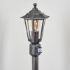Loria Padverlichting Zwart, Zilver, 1-licht, Bewegingsmelder