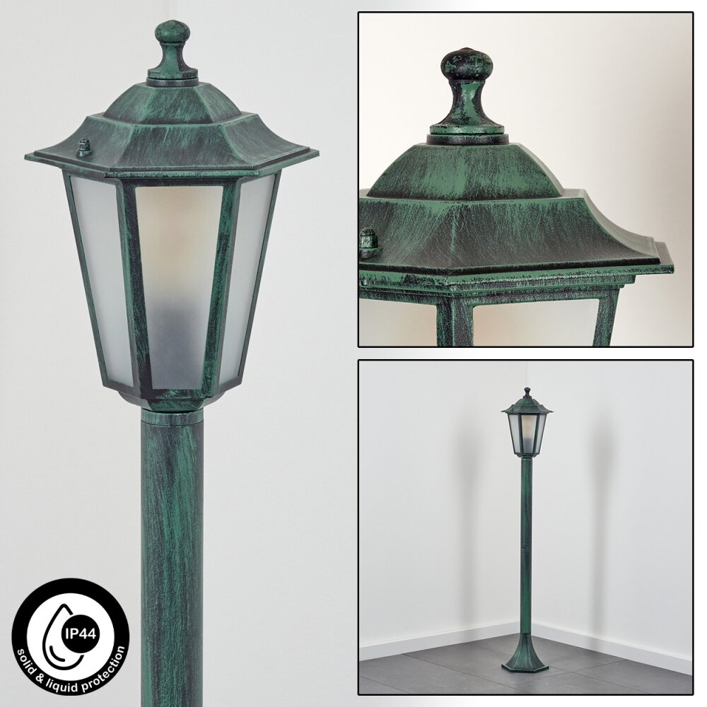 Loria Padverlichting Groen, Zwart, 1-licht main product photo