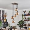 Echallens Hanger Zilver, 5-lichts
