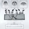 Kissaboui Hanger Zwart, 6-lichts