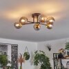 Chehalis Plafondlamp - Glas 10 cm Goud, Zwart, 6-lichts