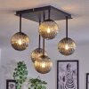 Chehalis Plafondlamp - Glas 12 cm Rookkleurig, 5-lichts