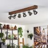 Pehefito Plafondlamp Bruin, Zwart, 6-lichts