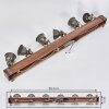 Pehefito Plafondlamp Bruin, Zwart, 6-lichts