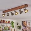 Pehefito Plafondlamp Bruin, Zwart, 6-lichts