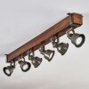 Pehefito Plafondlamp Bruin, Zwart, 6-lichts