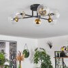 Chehalis Plafondlamp - Glas 10 cm Goud, Zwart, 6-lichts