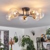 Chehalis Plafondlamp - Glas 12 cm, 15 cm Goud, Zwart, 6-lichts