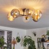 Chehalis Plafondlamp - Glas 15 cm Goud, Zwart, 6-lichts