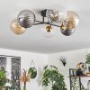 Chehalis Plafondlamp - Glas 15 cm Goud, Zwart, 6-lichts