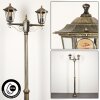 Loria Kandelaar Bruin, Goud, Zwart, 2-lichts