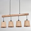 Soungou Hanglamp Natuurlijke kleuren, Zwart, 4-lichts