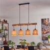 Soungou Hanglamp Natuurlijke kleuren, Zwart, 4-lichts