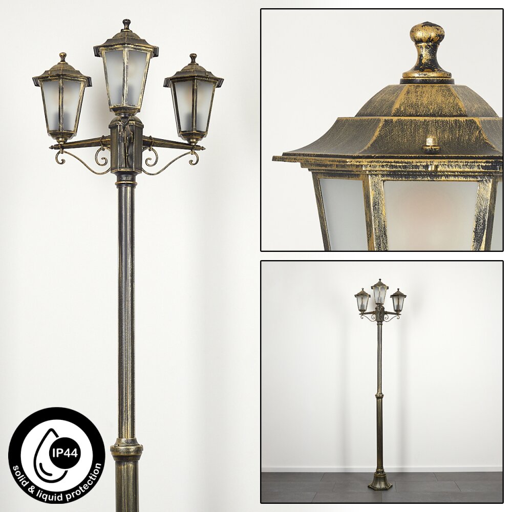 Loria Kandelaar Bruin, Goud, Zwart, 3-lichts main product photo
