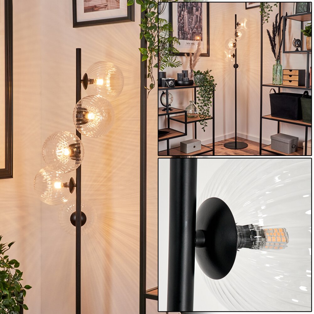 Remaisnil Staande lamp - Glas 15 cm Duidelijk, 5-lichts main product photo