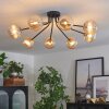 Chehalis Plafondlamp - Glas 12 cm Goud, Zwart, 8-lichts