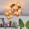 Chehalis Plafondlamp - Glas 10 cm, 12 cm, 15 cm Amber, 10-lichts