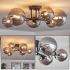 Chehalis Plafondlamp - Glas 12 cm, 15 cm Rookkleurig, 6-lichts