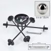 Chehalis Plafondlamp - Glas 15 cm Rookkleurig, 6-lichts
