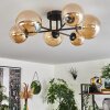 Chehalis Plafondlamp - Glas 12 cm, 15 cm Amber, 6-lichts