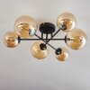 Chehalis Plafondlamp - Glas 12 cm, 15 cm Amber, 6-lichts