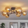 Chehalis Plafondlamp - Glas 12 cm, 15 cm Amber, 6-lichts