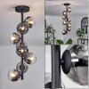 Chehalis Plafondlamp - Glas 10 cm Duidelijk, Rookkleurig, 8-lichts