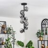 Chehalis Plafondlamp - Glas 10 cm Duidelijk, Rookkleurig, 8-lichts
