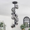 Chehalis Plafondlamp - Glas 10 cm Duidelijk, Rookkleurig, 8-lichts