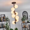 Chehalis Plafondlamp - Glas 10 cm Wit, 8-lichts