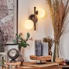 Chehalis Muurlamp - Glas 10 cm Wit, 2-lichts