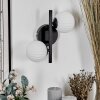 Chehalis Muurlamp - Glas 10 cm Wit, 2-lichts