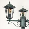 Loria Kandelaar Groen, Zwart, 3-lichts