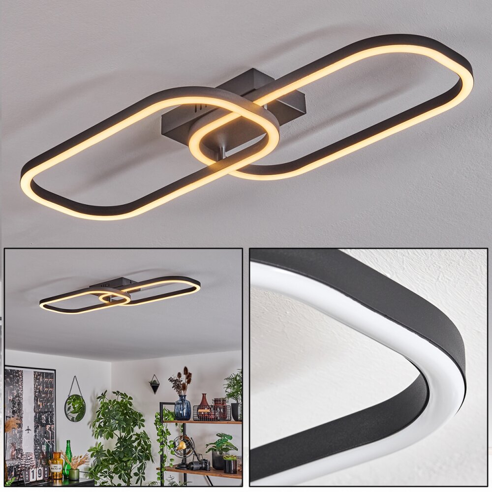 Silla Plafondlamp LED Zwart, 1-licht main product photo