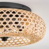Bauro Plafondlamp 50 cm Zwart, 4-lichts, Afstandsbediening