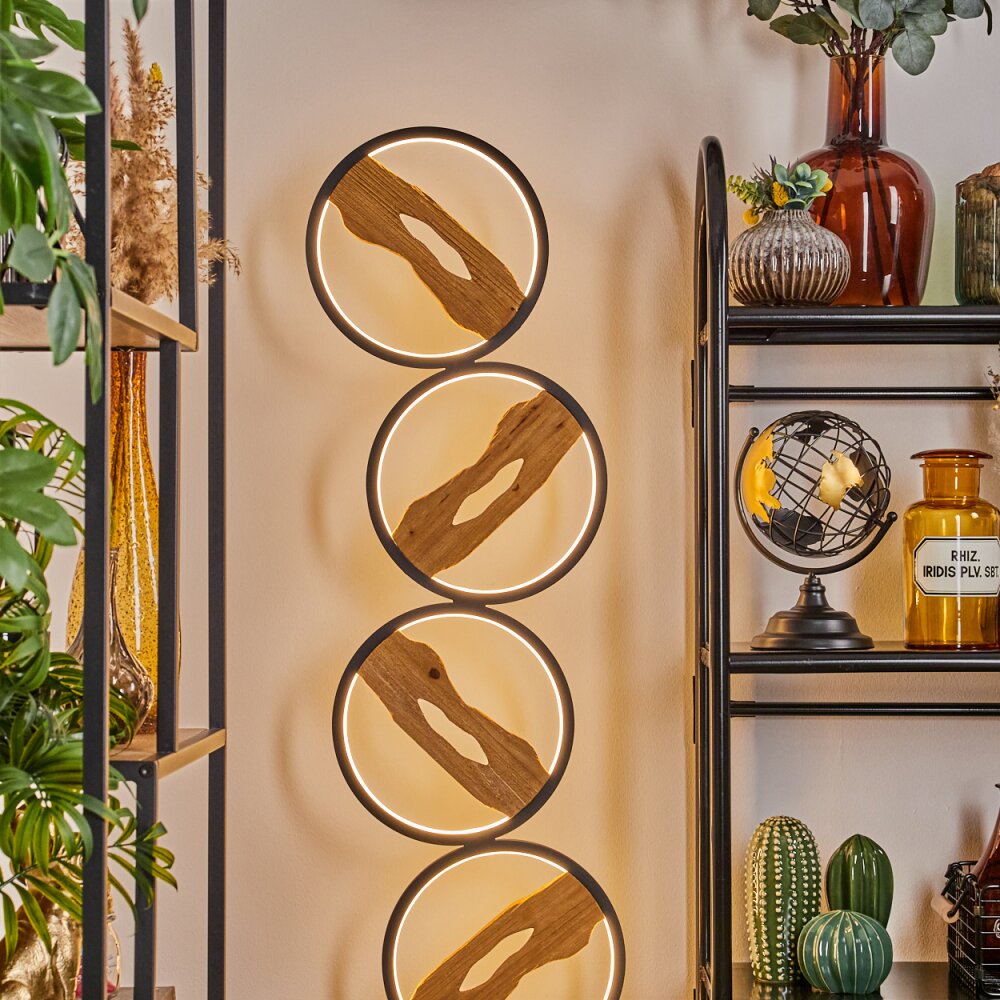 Cornol Staande lamp LED Natuurlijke kleuren, Zwart, 1-licht
