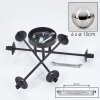 Chehalis Plafondlamp - Glas 15 cm Duidelijk, Rookkleurig, 6-lichts