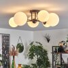 Chehalis Plafondlamp - Glas 12 cm, 15 cm Wit, 6-lichts