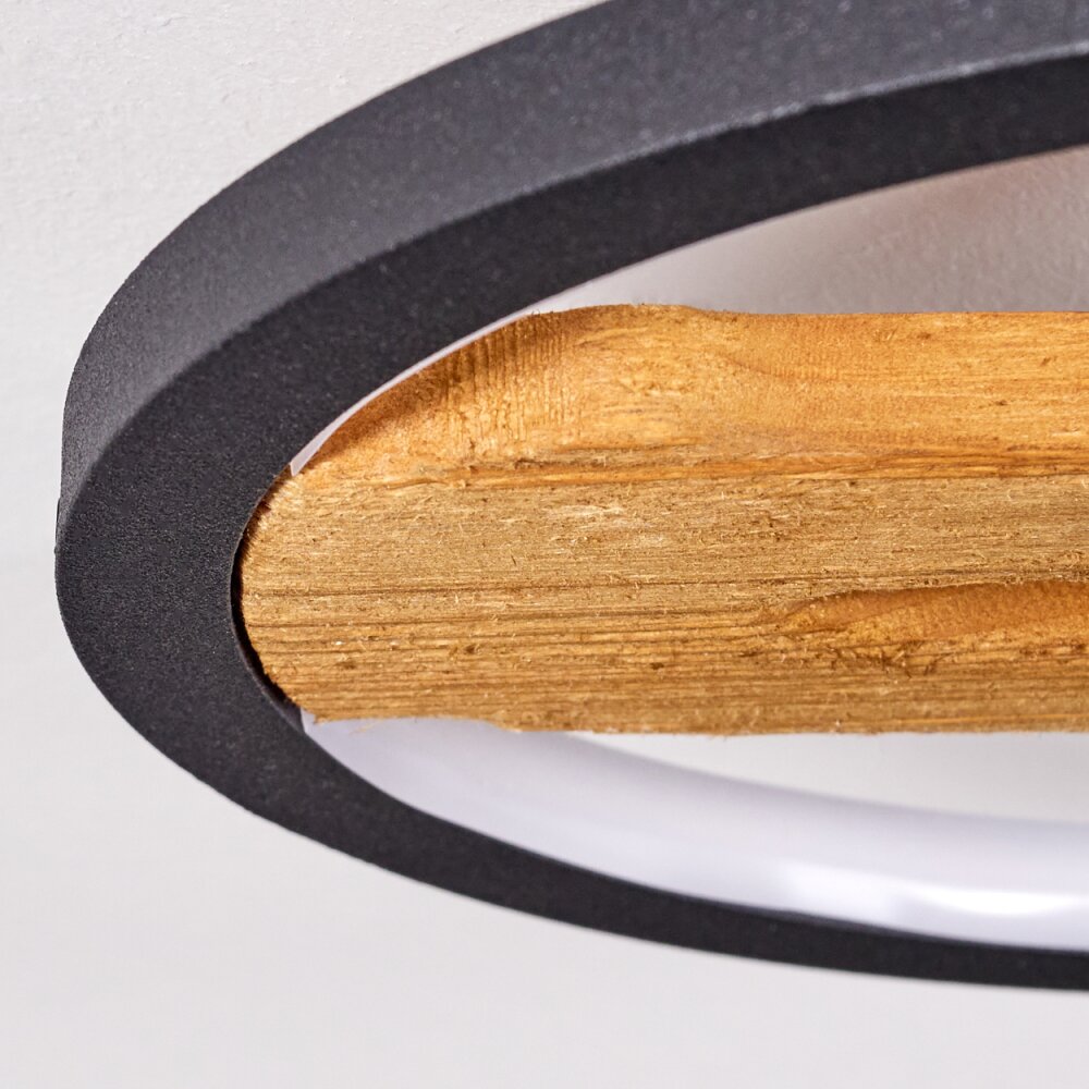 Cornol Plafondlamp LED Natuurlijke kleuren, Zwart, 1-licht