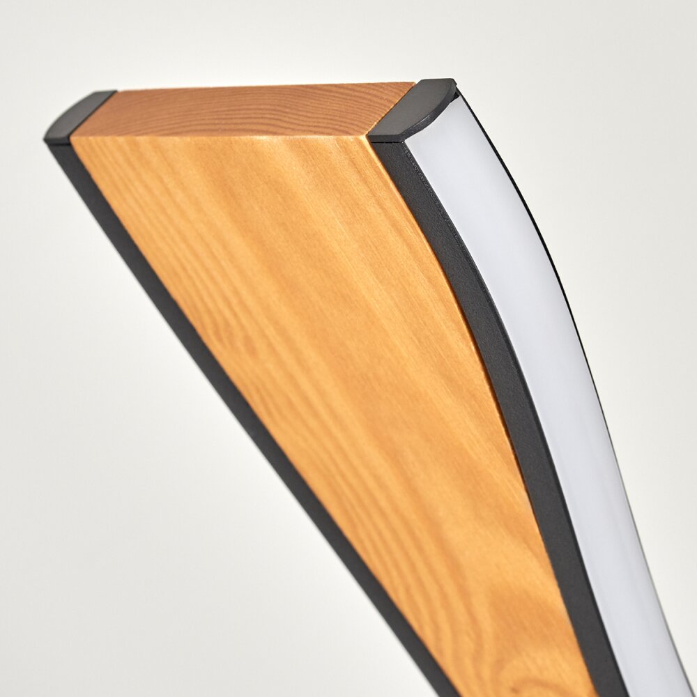 Malling Staande lamp LED Natuurlijke kleuren, Zwart, Wit, 1-licht